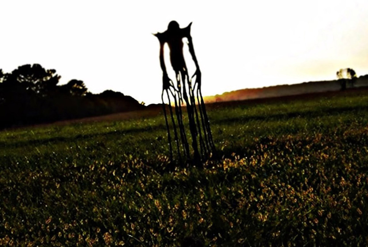 Creepy Slenderman in an Empty Field